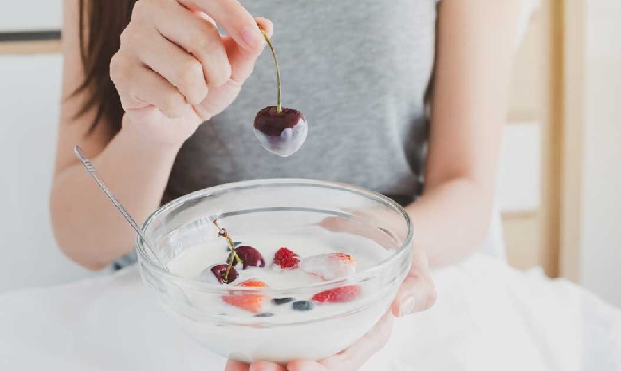 Enjoying Yogurt